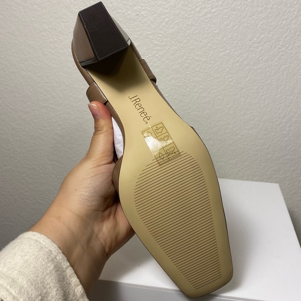 J.Renee Samina Mushroom Slingback Block Heels Size 7.5 NWT - Picture 10 of 15